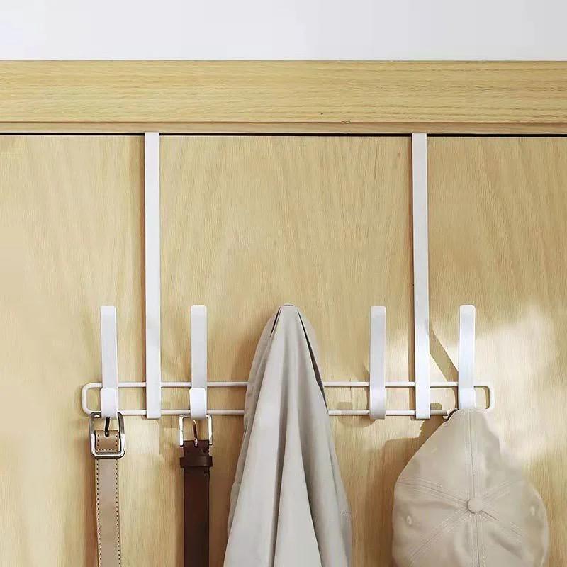 Multi Hook Metal Over The Door Storage Rack